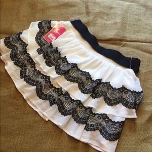 Candie's Skirts - Candie’s black lace and light cream skirt Candie's Skirts - Candie’s black lace and light cream skirt